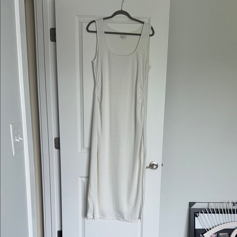 Z-Supply Lilian Knit Eyelet Midi Dress - large - Picture 2 of 8